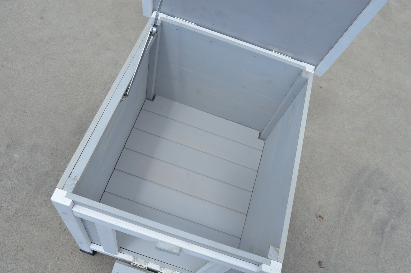 Small Animal Habitats & Cages: YES4PETS Grey Small Chicken Coop Rabbit Hutch Ferret Cage Guinea Pig Dog Cat Nesting Box