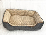 Dog Beds: Medium Washable Soft Pet Dog Cat Bed Cushion Mattress-Grey