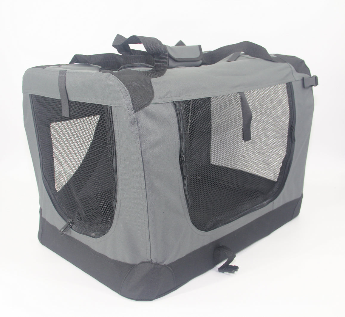 Dog Carriers & Crates: YES4PETS XXXL Portable Foldable Pet Dog Cat Puppy Soft Crate-Grey