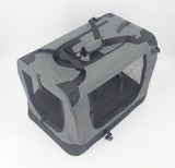Dog Carriers & Crates: YES4PETS XXXL Portable Foldable Pet Dog Cat Puppy Soft Crate-Grey