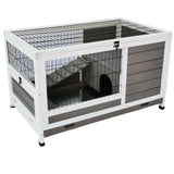 Small Animal Habitats & Cages: YES4PETS Rabbit Hutch Cat House Cage Guinea Pig Ferret Cage