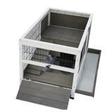 Small Animal Habitats & Cages: YES4PETS Rabbit Hutch Cat House Cage Guinea Pig Ferret Cage