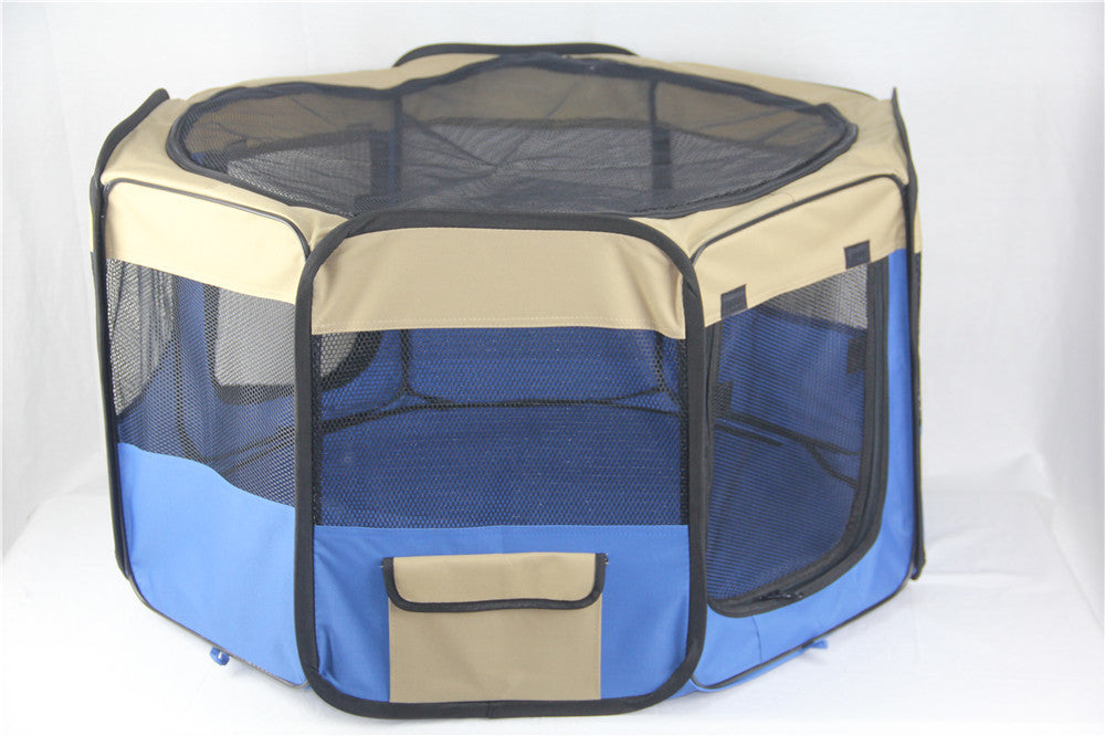 Dog Playpens & Gates: YES4PETS Medium Blue Pet Dog Cat Dogs Puppy Rabbit Tent Soft Playpen