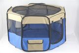 Dog Playpens & Gates: YES4PETS Medium Blue Pet Dog Cat Dogs Puppy Rabbit Tent Soft Playpen