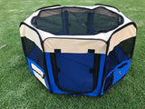 Dog Playpens & Gates: YES4PETS Medium Blue Pet Dog Cat Dogs Puppy Rabbit Tent Soft Playpen