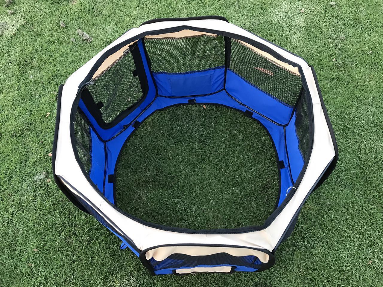 Dog Playpens & Gates: YES4PETS Medium Blue Pet Dog Cat Dogs Puppy Rabbit Tent Soft Playpen