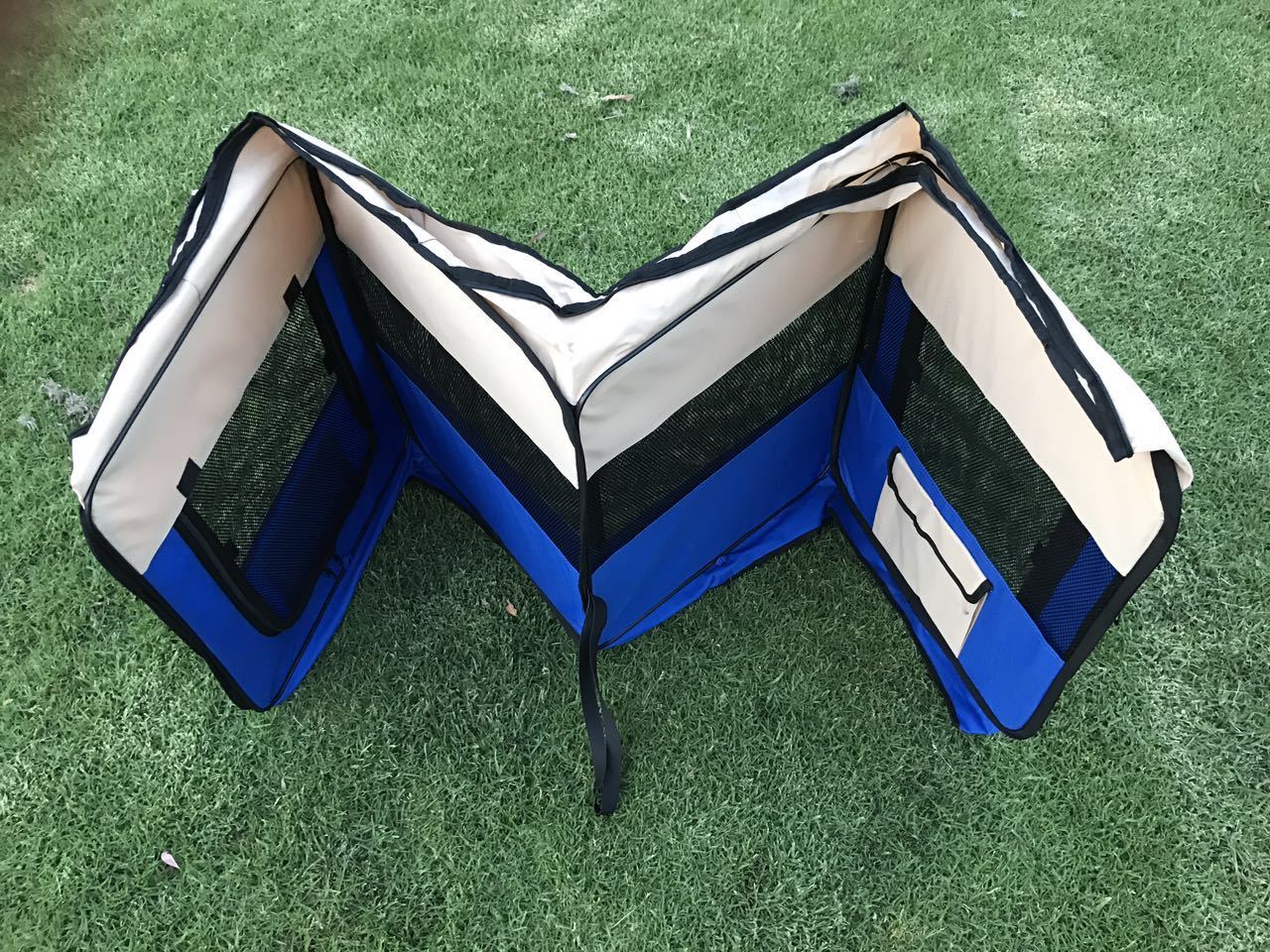 Dog Playpens & Gates: YES4PETS Medium Blue Pet Dog Cat Dogs Puppy Rabbit Tent Soft Playpen