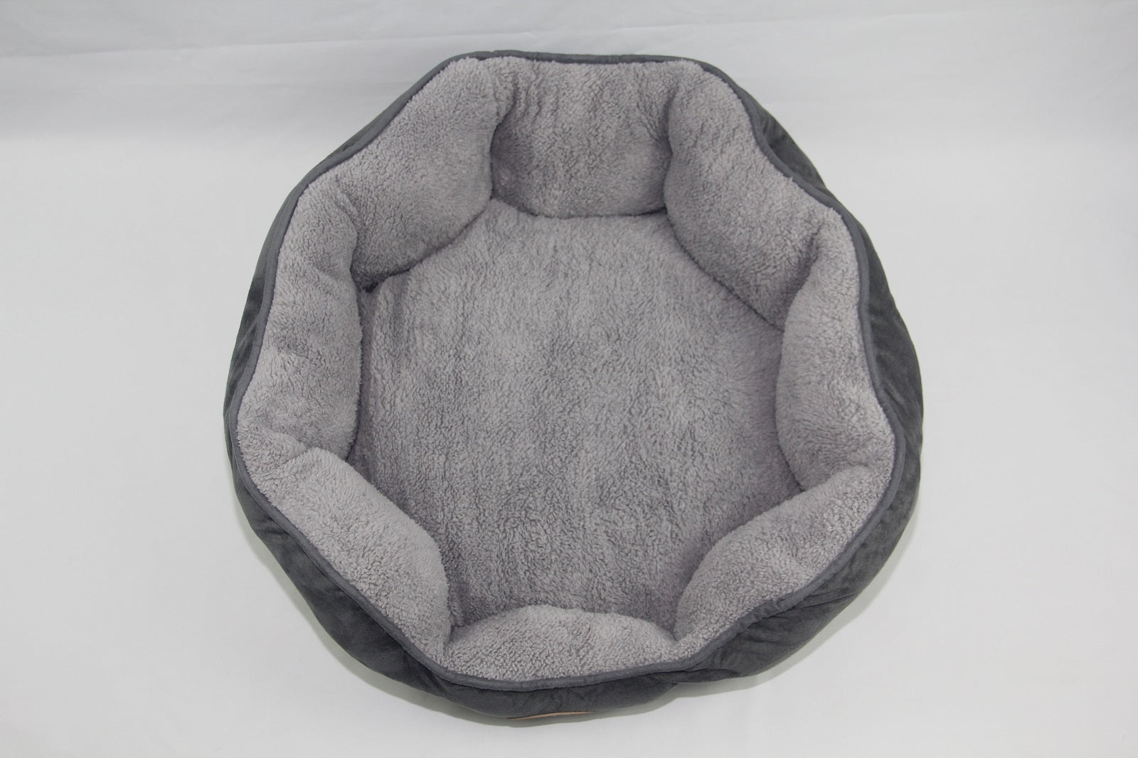 Dog Beds: YES4PETS Washable Blue / Grey Fleece Soft Pet Dog Cat Bed-Medium