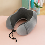 Pillows: U-shaped Travel Memory Foam Rebound Pillow Sleeping Pad Neck Support Headrest