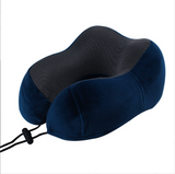 Pillows: U-shaped Travel Memory Foam Rebound Pillow Sleeping Pad Neck Support Headrest