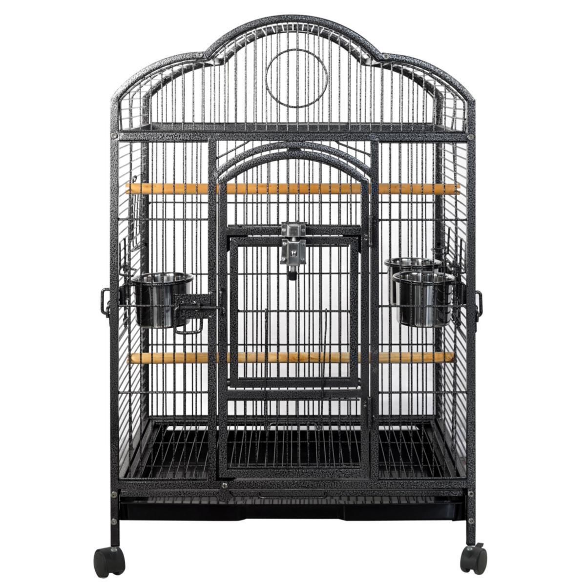 Bird Cages & Stands: YES4PETS Bird Budgie Cage Parrot Aviary Carrier With Wheel