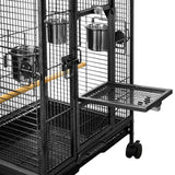 Bird Cages & Stands: YES4PETS Bird Budgie Cage Parrot Aviary Carrier With Wheel