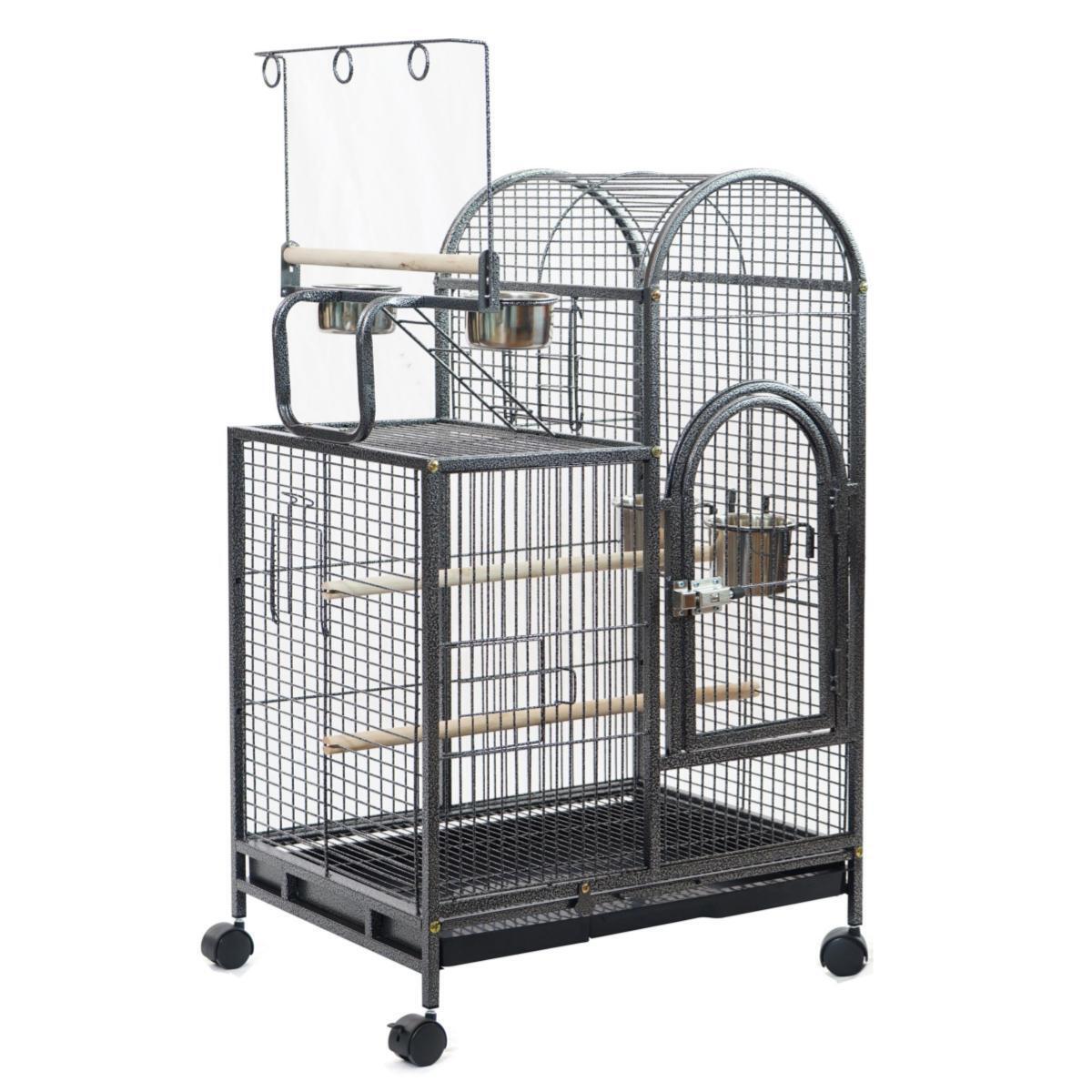 Bird Cages & Stands: YES4PETS Large Bird Budgie Cage Parrot Aviary Carrier With Wheel