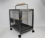 Bird Cages & Stands: YES4PETS Small Bird Transport Budgie Cage Parrot Aviary Carrier With Wheel