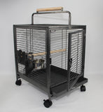 Bird Cages & Stands: YES4PETS Small Bird Transport Budgie Cage Parrot Aviary Carrier With Wheel