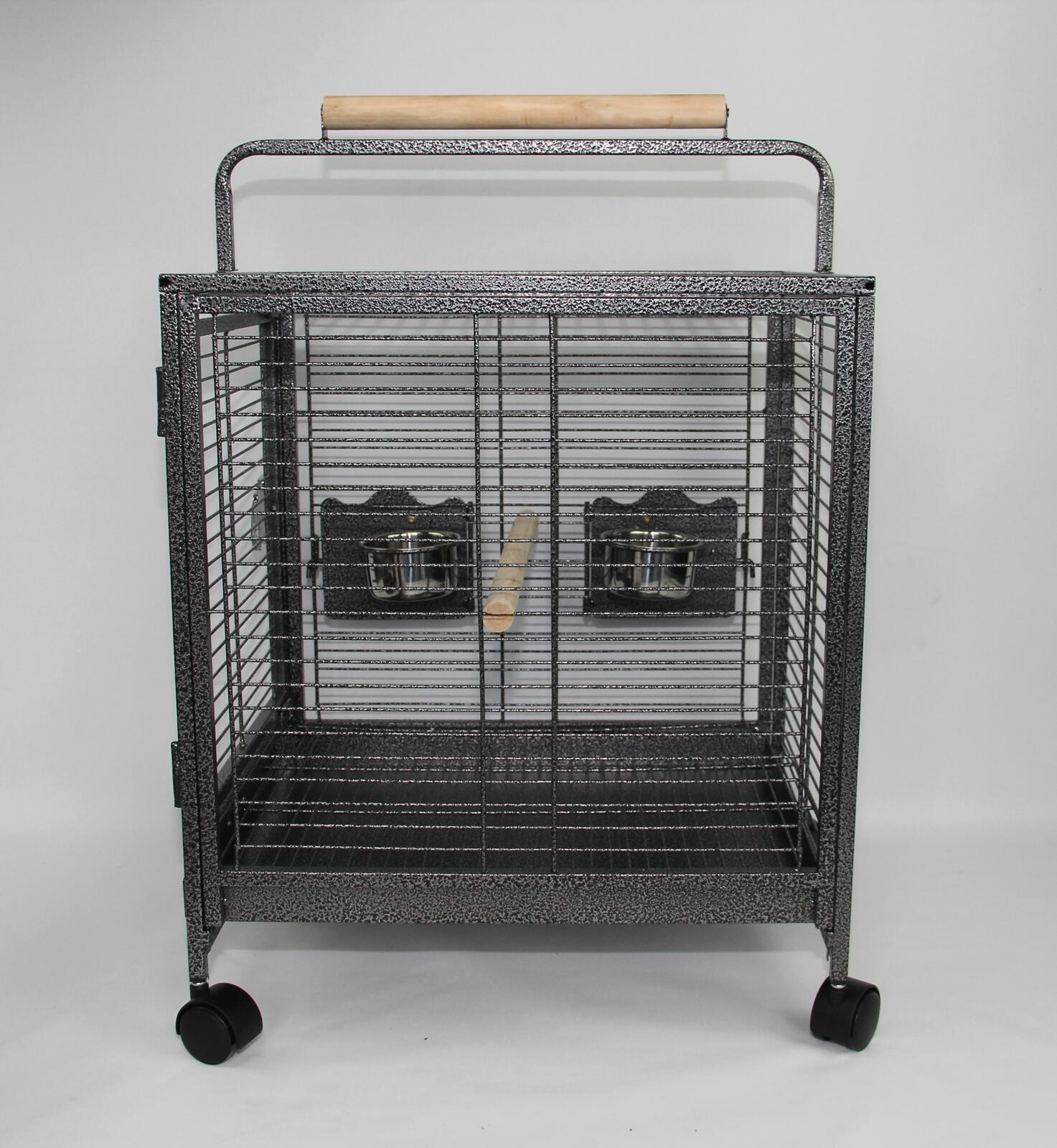 Bird Cages & Stands: YES4PETS Small Bird Transport Budgie Cage Parrot Aviary Carrier With Wheel