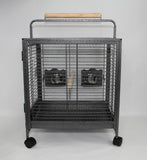 Bird Cages & Stands: YES4PETS Small Bird Transport Budgie Cage Parrot Aviary Carrier With Wheel