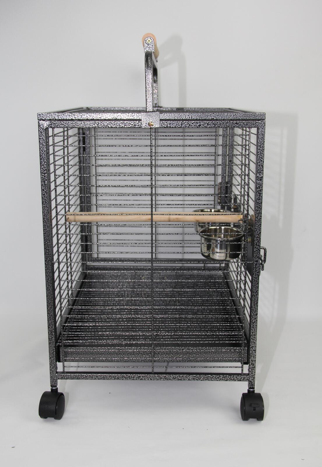 Bird Cages & Stands: YES4PETS Small Bird Transport Budgie Cage Parrot Aviary Carrier With Wheel