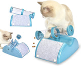 Cat Toys: YES4PETS Cat Play Box Kit Pet Toy Kitten Toys Interactive Ball Peek Hunting Toy-Blue
