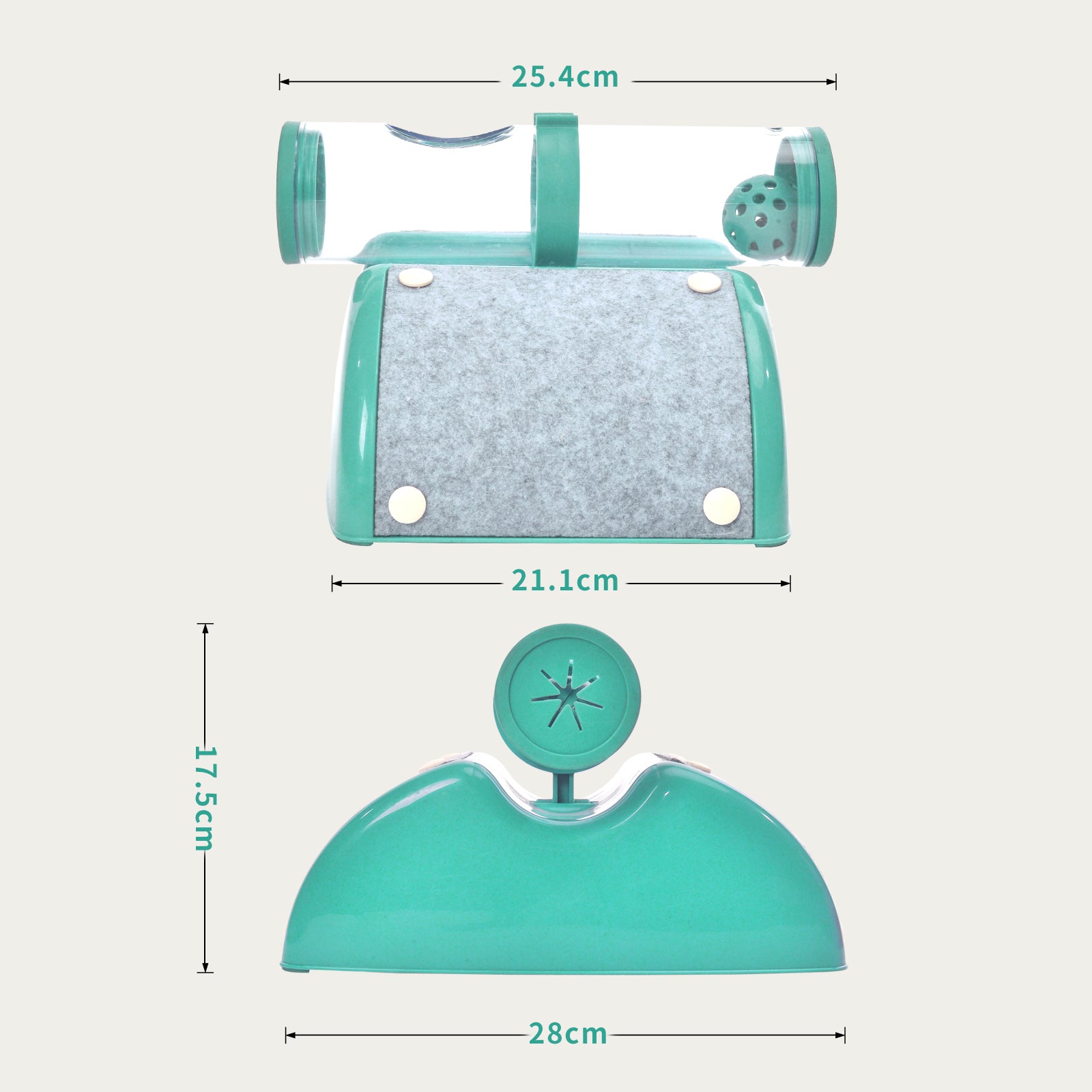 Cat Toys: Cat Play Box Kit Pet Toy Kitten Toys Interactive Ball Peek Hunting Toy-Green