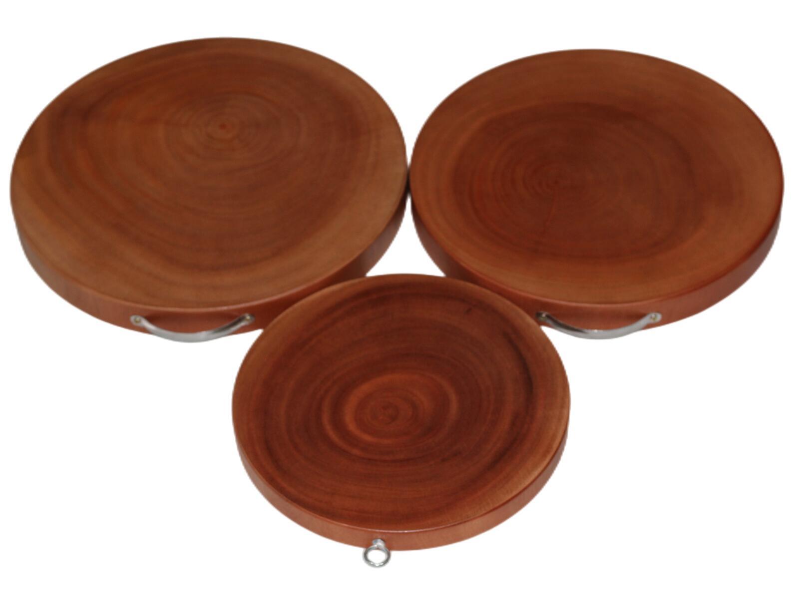 Disposable Cutlery: YES4HOMES 3 Natural Hardwood Hygienic Kitchen Cutting Wooden Chopping Board Round