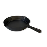 BBQ Tools: YES4HOMES 25 cm Cast Iron Skillet Barbecue  Fry Pan Pre-Seasoned Oven Safe Grill Frypan