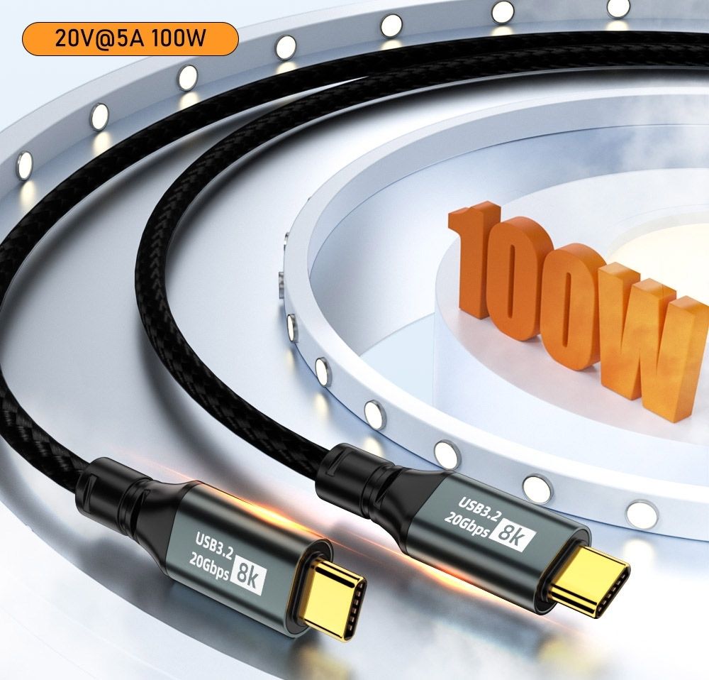 OXHORN CB-CC-321 USB C 3.2 Gen 2x2 Cable 1m