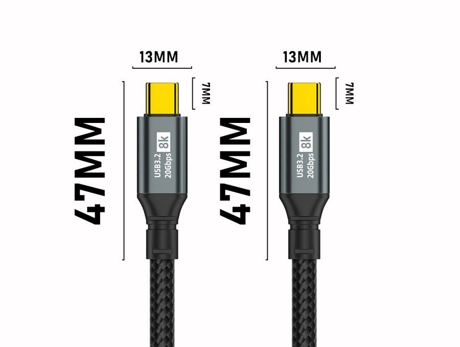 OXHORN CB-CC-321 USB C 3.2 Gen 2x2 Cable 1m