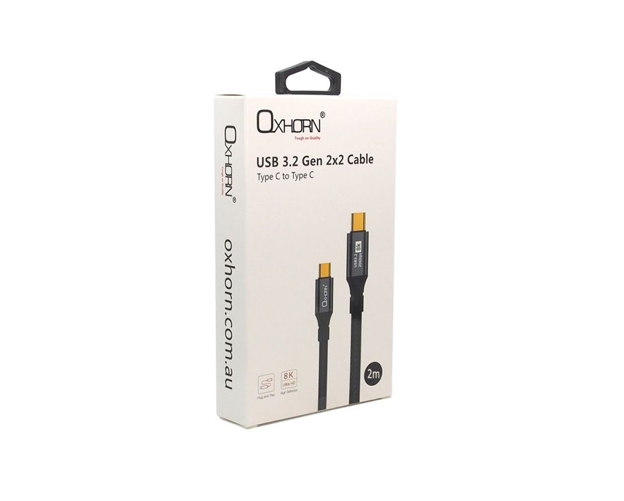 OXHORN CB-CC-322 USB C 3.2 Gen 2x2 Cable 2m