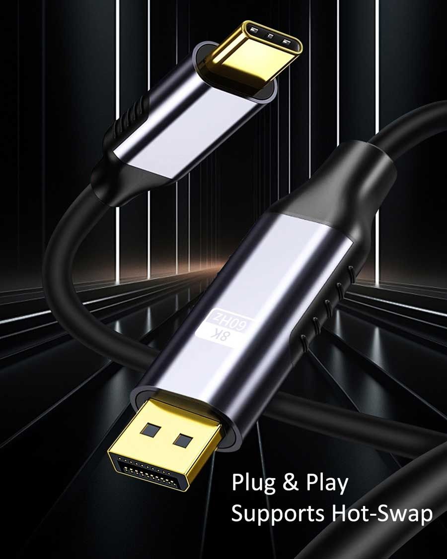 OXHORN CB-CD-803 USB C to DP Cable 3m