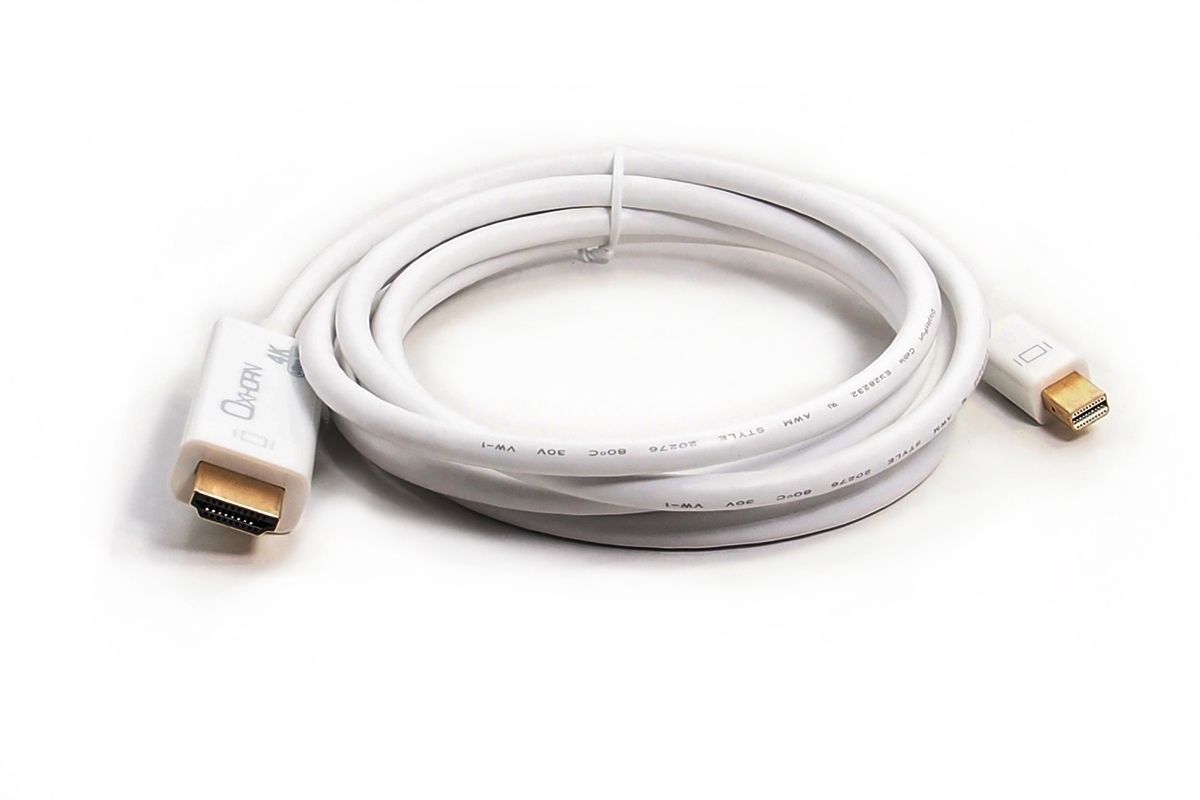 OXHORN CB-DPM-H4-01 Mini DP to HDMI Cable 1m 4K