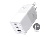 OXHORN NB-PD65CCAW PD GaN Charger 65W 3 Ports White