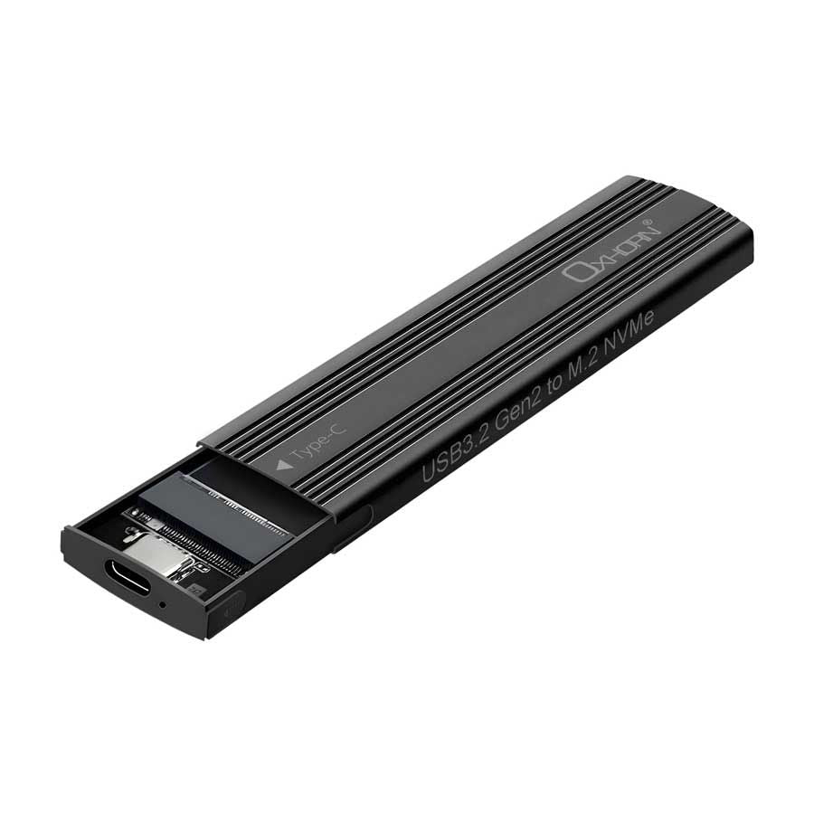 OXHORN UM-311B USB C 3.2 Gen 2 M.2 NVMe Enclosure Black