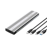 OXHORN UM-311S USB C 3.2 Gen 2 M.2 NVMe Enclosure Silver