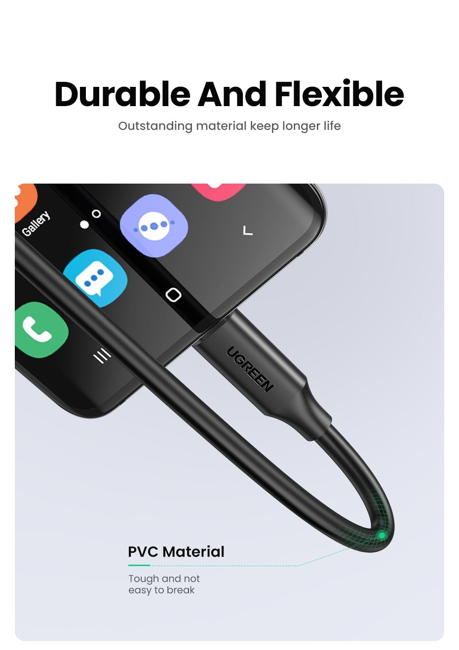 Computer Cables & Adapters: UGREEN 10387 USB-C Extension Cable 1M