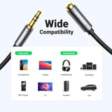 Computer Cables & Adapters: UGREEN 10592 3.5mm Headphone Extension Cable 1m