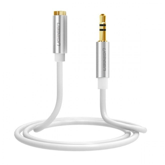 Computer Cables & Adapters: UGREEN 10778 3.5mm Male to 3.5mm Female Extension Cable 5m (White)