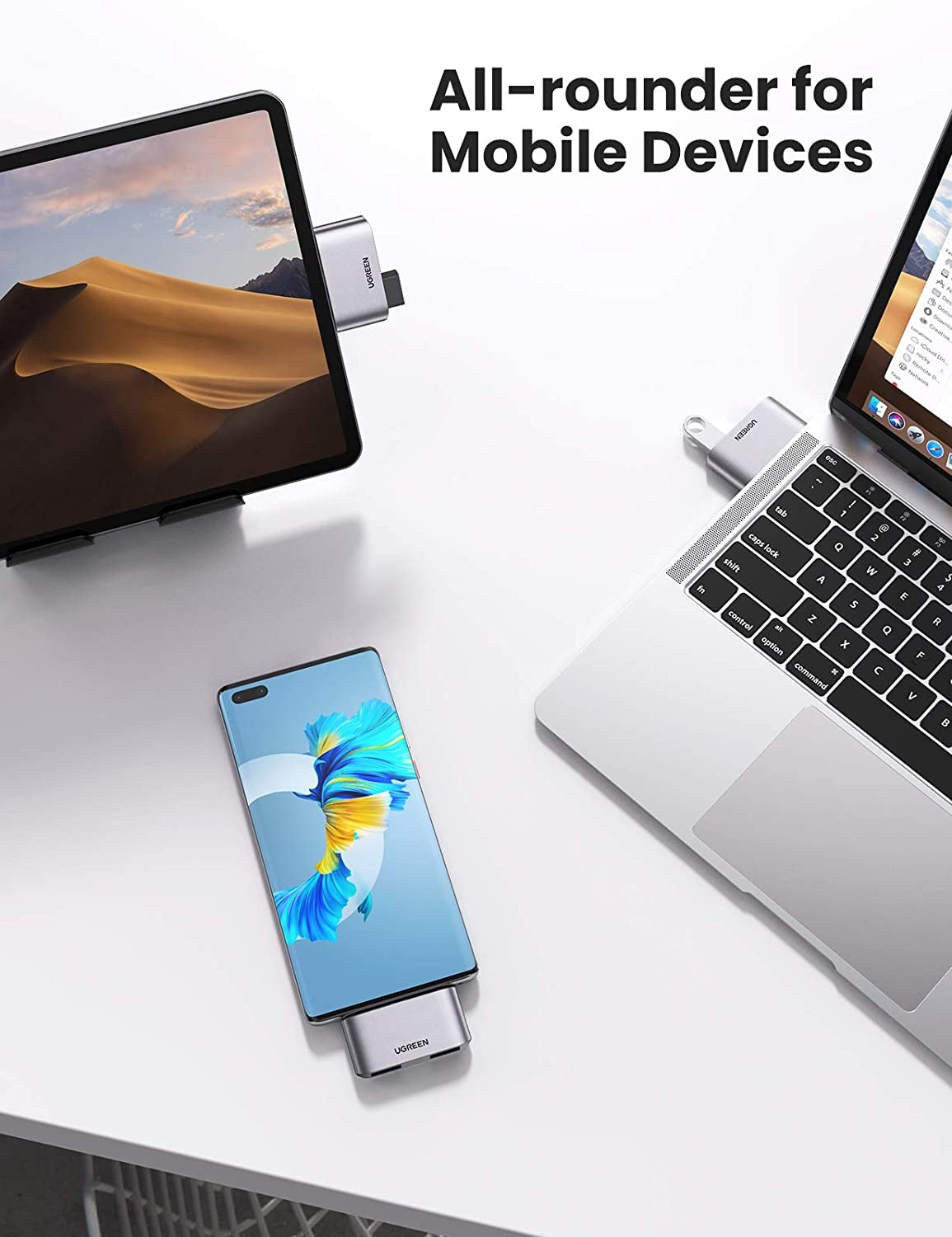 Computer Cables & Adapters: UGREEN 10912 USB-C to USB 3.0 x2 Adapter