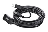 Computer Cables & Adapters: UGREEN USB 2.0 Active Extension Cable with USB Power 5M (20213)