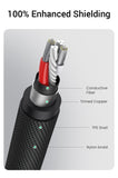 Computer Cables & Adapters: UGREEN 20785 3.5mm Braided 4-Pole Audio Cable Male to Male 3m