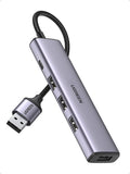 Hard Drives: UGREEN 20805 USB 3.0 4-Port Hub with USB-C Power Port