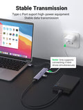 Hard Drives: UGREEN 20805 USB 3.0 4-Port Hub with USB-C Power Port
