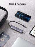 Hard Drives: UGREEN 20805 USB 3.0 4-Port Hub with USB-C Power Port