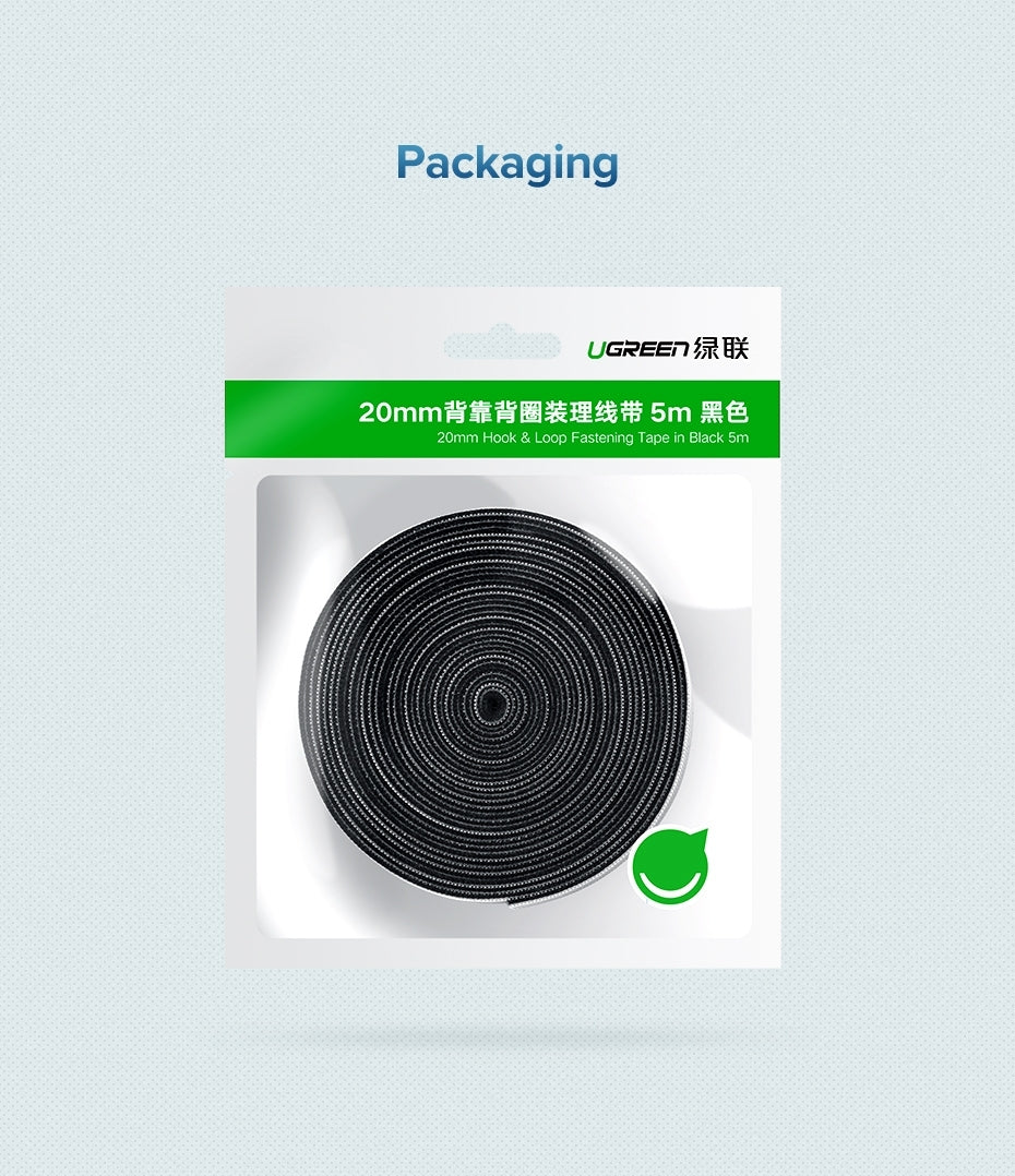 Cable Management: UGREEN 40354 Cable Organizer 2m (Black)