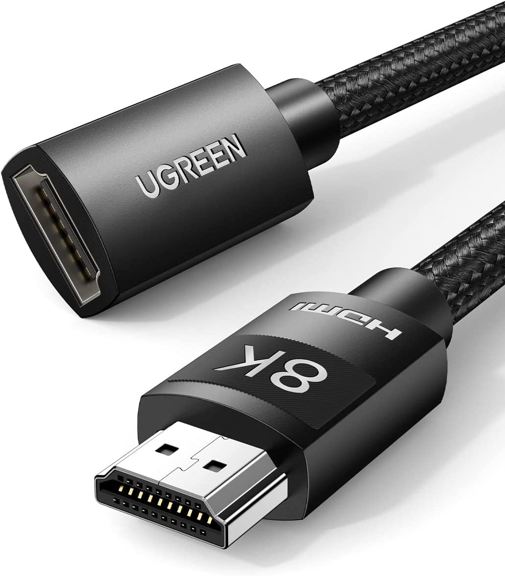 Computer Cables & Adapters: UGREEN 40447 HDMI Extension Cable 8K 60Hz 48Gbps Male to Female Cable 1M
