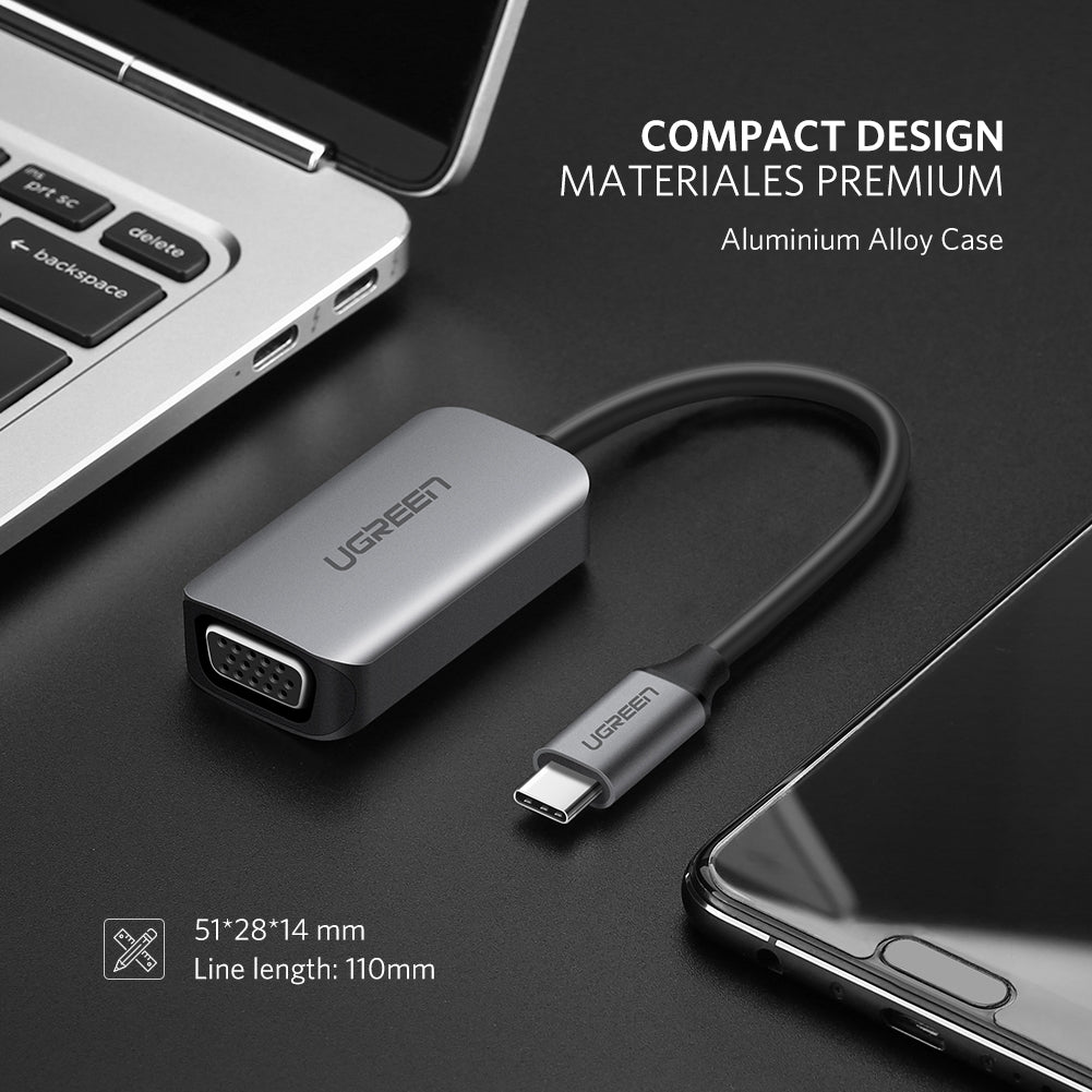 TVs & Accessories: UGreen USB Type C to VGA Converter 50316