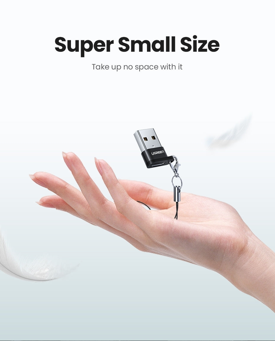 Computer Cables & Adapters: UGREEN 50568 USB-C 3.1 Female to USB-A 2.0 Male Adapter