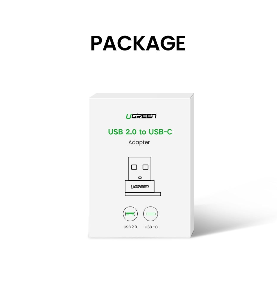 Computer Cables & Adapters: UGREEN 50568 USB-C 3.1 Female to USB-A 2.0 Male Adapter