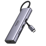 Computer Cables & Adapters: UGREEN 60515 USB-C to HDMI/Ethernet Adapter with Card Reader