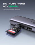 Computer Cables & Adapters: UGREEN 60515 USB-C to HDMI/Ethernet Adapter with Card Reader